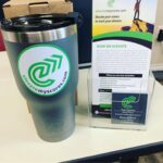 Elevate My Scores branded coffee mug and flyers
