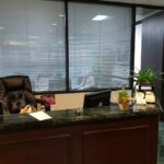 Front office desk in the Houston office
