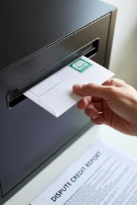 Mailing credit bureau disputes